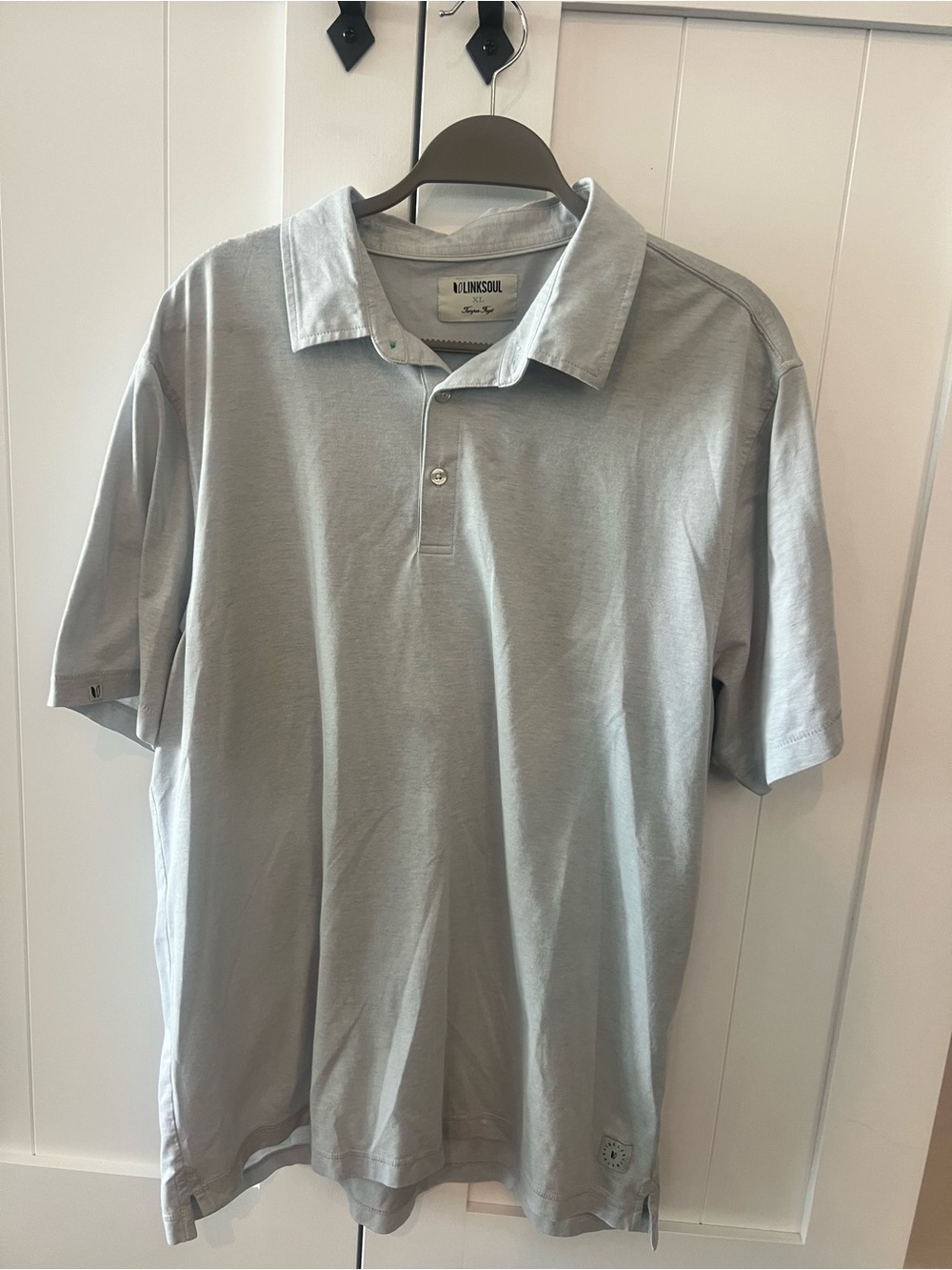 Linksoul Men's Heather Light Gray Polo